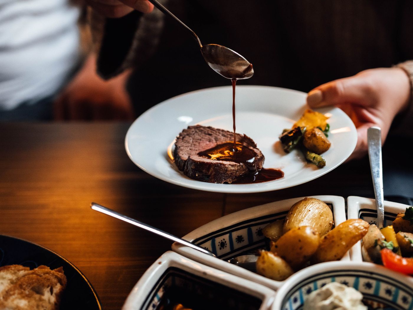 Chateaubriand, am Tisch serviert
